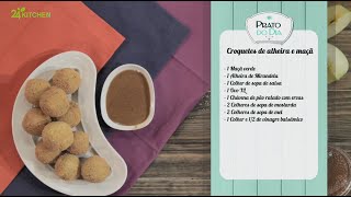 Croquetes de Alheira e Maçã  Prato do Dia 2 [upl. by Ahtiek]