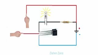 How to use your transistor as a switch  touch switch  2N2222a video 7 [upl. by Anaitsirc]