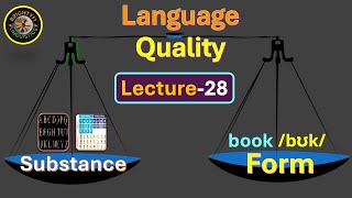 Lecture28 Substance and Form in Linguistics Graphic and Vocal Symbols Signifier amp Signified [upl. by Caritta]