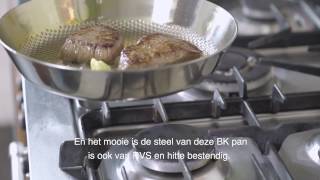 Biefstuk bakken in de BK Conical Deluxe koekenpan [upl. by Aralomo]