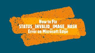 Fix Aw Snap error STATUS INVALID IMAGE HASH Error on Microsoft Edge same step for Aw Snap error [upl. by Pacorro777]