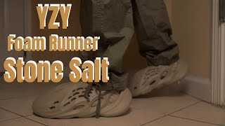 Yeezy Foam Runner Stone Salt Review  Stone Sage Comparison [upl. by Samanthia]