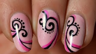 Nail art  le stylo facile rapide [upl. by Akener]