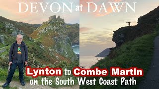 Hiking at dawn in DEVON  LYNTON to COMBE MARTIN  SW Coast Path National Trail [upl. by Cheung]