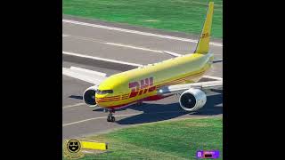 DHL Express B777 Delivering parcels at Brussels Airport [upl. by Liliane]