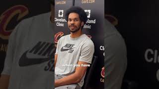 Jarrett Allen explains the benefits of Dean Wade playing small forward for the Cavs [upl. by Ayiak515]