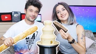 CHEESE FONDUE CHALLENGE [upl. by Atiuqahs]