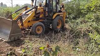 Site Cleaning for Excavation work civilengineering civil jcb excavator jcbvideo [upl. by Rustie]