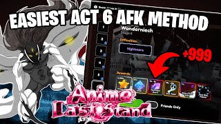 HOW TO EASILY AFK NEW BLEACH WANDERNIECH ACT 6 RAID IN ANIME LAST STAND [upl. by Bigford]