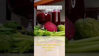 How to make ULTIMATE DETOX JUICE RECIPEBeetroots Celery juicehealthyliverhealthylifestyleshorts [upl. by Sabino]