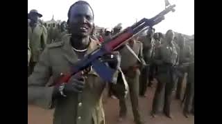 ARCHIVES SPLA  IO ARMY REBEL GROUP in AYOD  JONGLEI STATE 2017 [upl. by Enyt]