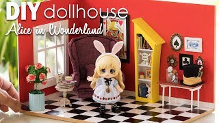 DIY Miniature Alice in Wonderland Dollhouse [upl. by Anayt177]