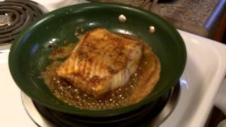 Lingcod Recipe  Easy to Make Pan Seared and Potato Chip and Pecan Crusted Lingcod Recipe [upl. by Valina]