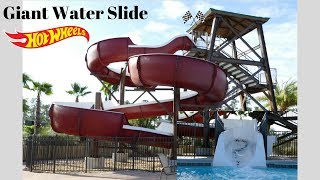 Hot Wheels Super Water Slide 250 Cars pool day [upl. by Pollie297]