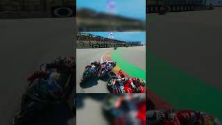 Unbelievable Aggressive Pass at Aragon GP 😱🏍️ motogp24 cs38racing motogprace [upl. by Reivax548]