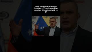 Todays News  Venezuela Accuses Detained US Soldier of ID Violation [upl. by Rainah690]