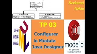 TP 03 GL  Configurer le Module Java Designer dans loutil Modelio [upl. by Rotceh839]