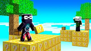 Converti En LUCKY BLOCKS Un Skyblock En MInecraft [upl. by Levona]