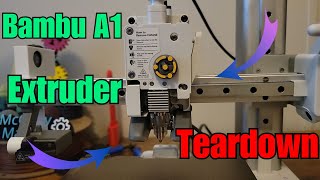 Bambu A1  A1 Mini Extruder TeardownMaintenance [upl. by Ciapas169]