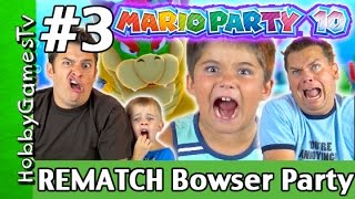 Mario Party 10 Bowser Party 3 REMATCH Nintendo Wii U Gameplay by HobbyGamesTV [upl. by Meldon]