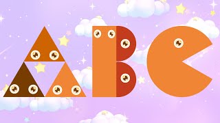 Alphabet Song with Shapes for Kids  Learn ABCs with Circles Rectangles SemiCircles amp More [upl. by Alten]