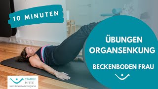 Organsenkung bei Frauen  Erste Hilfe BeckenbodenÜbungen für Anfängerinnen [upl. by Alahs165]