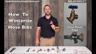 How to Winterize  drain Hose Bibs 4 Easy Steps Sillcock Hosebib Spigot Outdoor Faucet [upl. by Sharia]