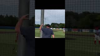 Double down the left field line on a hanging curveball [upl. by Eniowtna]