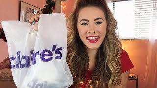 HUGE CLAIRES CHRISTMAS LIP BALM HAUL ✨ [upl. by Sapienza]