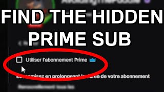 HOW TO TWITCH PRIME SUB  March 2024 Hidden Button [upl. by Anaujit]