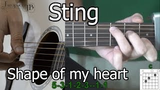 Sting  Shape of my heart урок на гитаре Легко [upl. by Jenica]