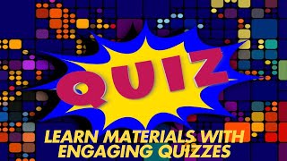 Learn Materials Metal Wood Glass Plastic Fabric amp Leather with Engaging Quizzes [upl. by Camarata]