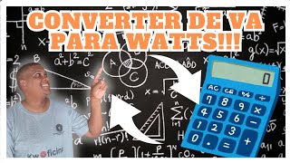 Aula  Como fazer cálculo de VA para watts para usar transformador de forma correta transformador [upl. by Adnav]