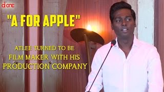 Atlee turned to be Film Maker with his Production Company quotA for Applequot  Done [upl. by Anirba]