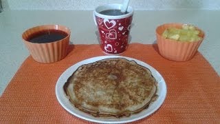 COMO HACER HOT CAKES INTEGRALES FACIL Y RAPIDO by ANGY [upl. by Aiam931]