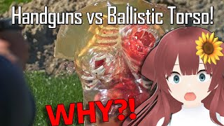 😱THIS IS INSANE😱VTuber Reacts to Handguns VS Ballistic Torso  Ballistic HighSpeed [upl. by Neras]