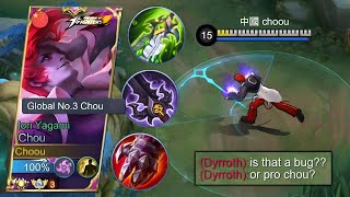 TOP GLOBAL CHOU BEST BUILD amp EMBLEM 2023 PLEASE TRY [upl. by Yssor]