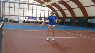 Allenamento di Camila Giorgi a Tirrenia gennaio 2014 parte 2 [upl. by Dag446]