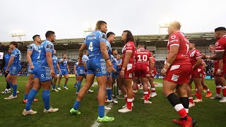 Unmissable Samoan Siva Tau v Tongan Sipi Tau at Rugby League World Cup 2021  Cazoo Match Highlights [upl. by Akeme]