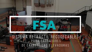 Sistema retáctil recogecables para cargadores de carretillas [upl. by Niledam]