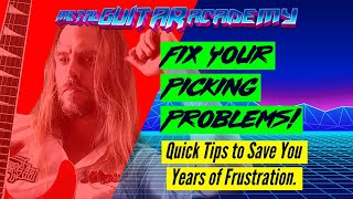 Fix Your Guitar Picking Problems pick grip and hand placement [upl. by Rennold]