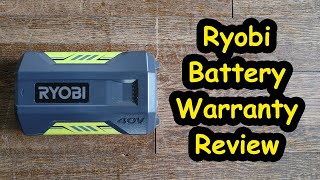 Ryobi Battery Warranty Review [upl. by Besse]