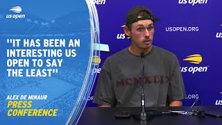 Alex De Minaur Press Conference  2023 US Open Round 4 [upl. by Aieka]