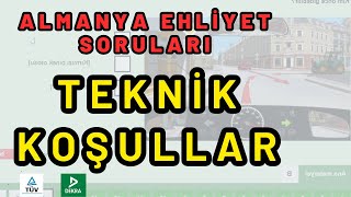 Teknik Koşullar  103 Soru  Almanya Ehliyet Sınavı Soruları [upl. by Amalita]