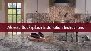 Mosaic Tile Backsplash Installation Video StoneTileLiquidatorscom [upl. by Flieger]