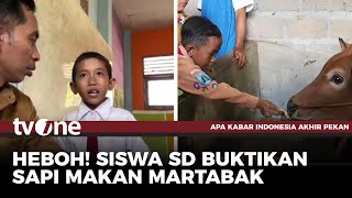 Debat Dengan Guru Siswa SD Buktikan Sapi Makan Martabak  AKAP tvOne [upl. by Negroj]