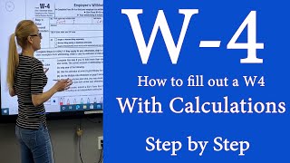 W4  IRS tax Form W4  How to fill out IRS Tax form with calculations 2024 is close to 2022 [upl. by Goulet]