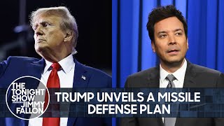 Trump Unveils a Missile Defense Plan New Hampshire Holds First Presidential Primary  Tonight Show [upl. by Emile991]