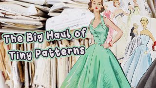 The big haul of very tiny very pretty patterns  1940s amp 1950s Sewing Pattern Haul [upl. by Holbrooke]