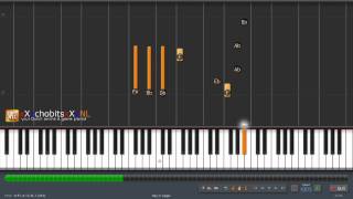 CLANNAD  nagisas theme  piano solo  synthesia tutorial  HD [upl. by Dolf]